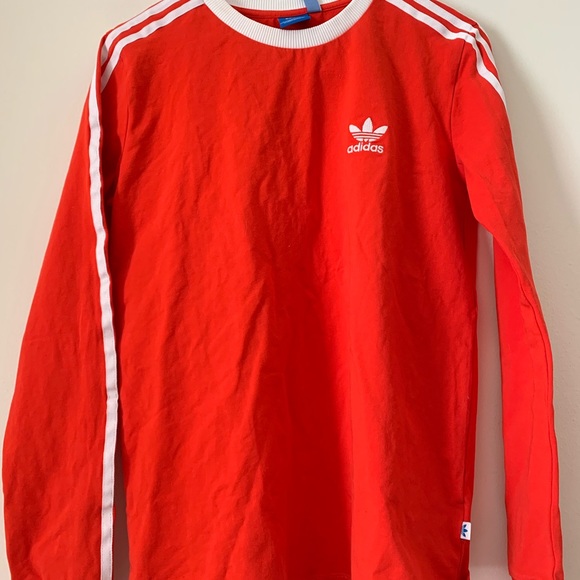 COPY - Adidas Orange Stripes Long Sleeve Shirt - Picture 3 of 4